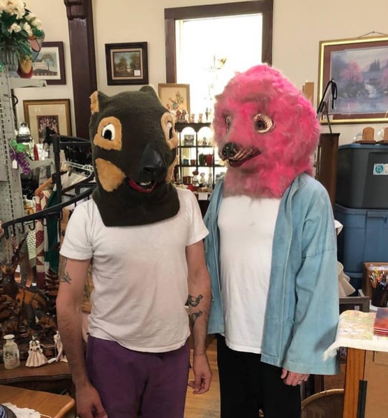 Mascot Heads at Thrift Store